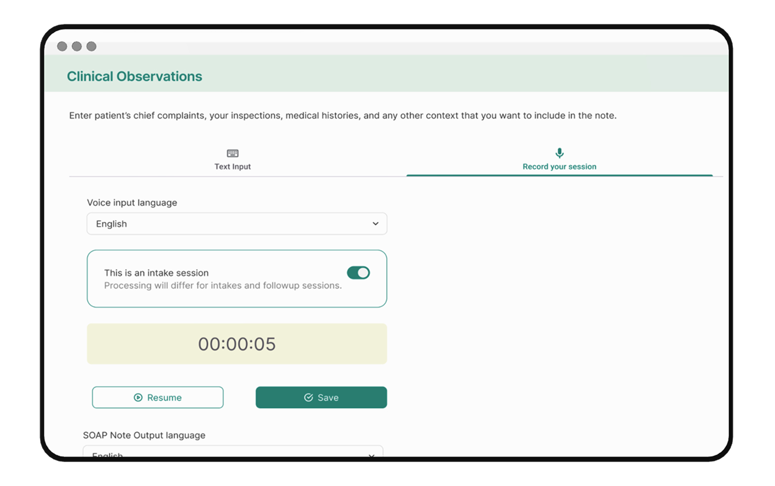 AI-Powered SOAP Notes